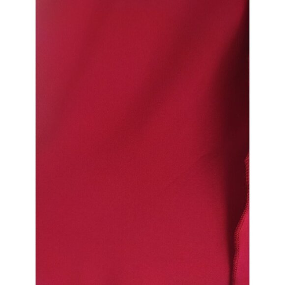 Women's Red Wide Leg Pants with Overlay Front Design, Size M, NWOT - Picture 5 of 7